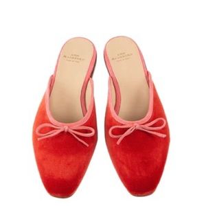 Ann Mashburn Joy Mule in Red Suede - Size 35/US 5